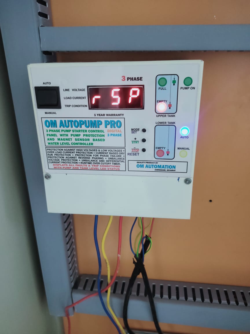 Fully Automatic Water Level Controller  Om Autopump 3 Phase Starter Panel with Pump Protection + Water Level Controller photo review