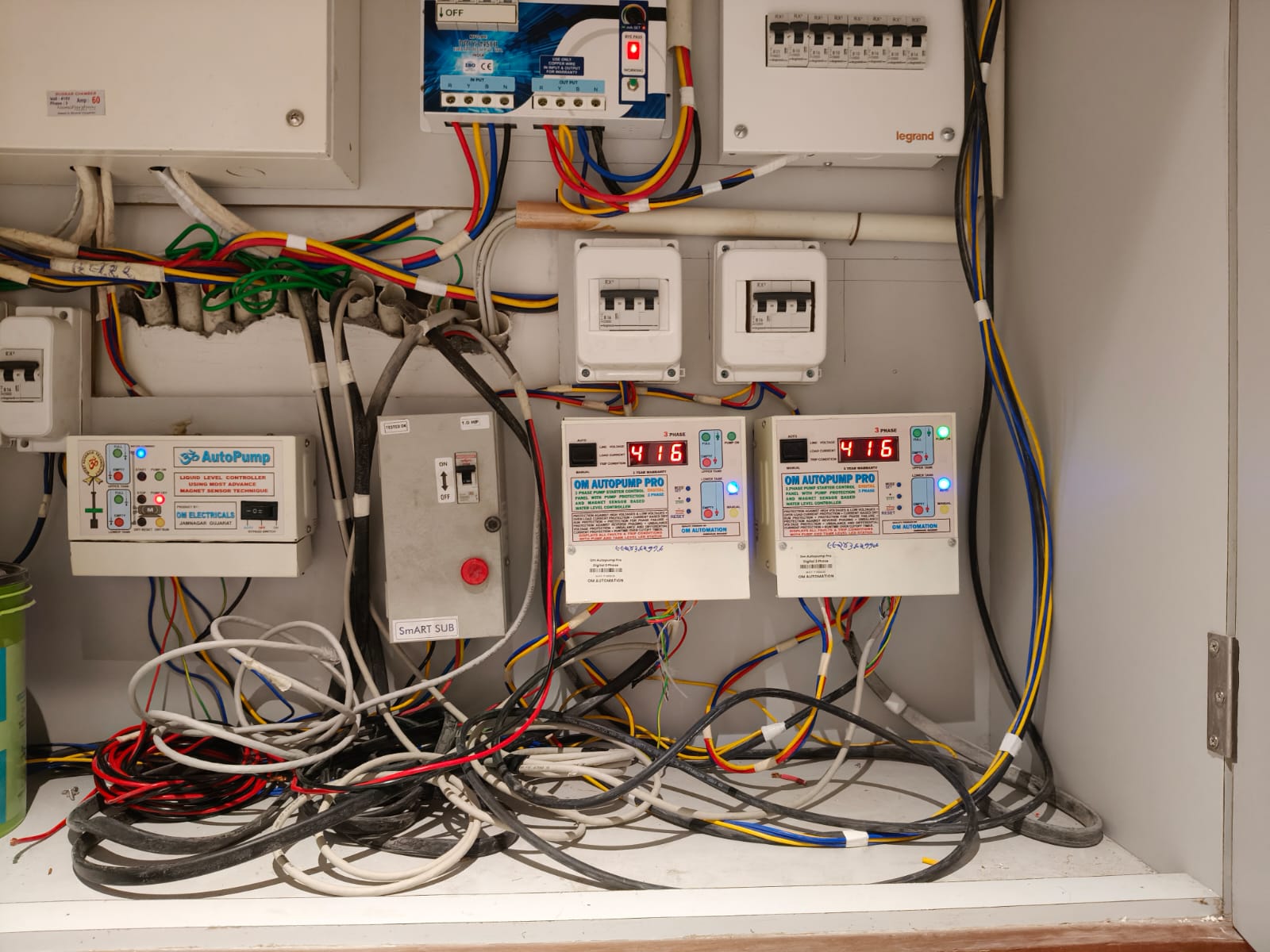 Fully Automatic Water Level Controller  Om Autopump 3 Phase Starter Panel with Pump Protection + Water Level Controller photo review