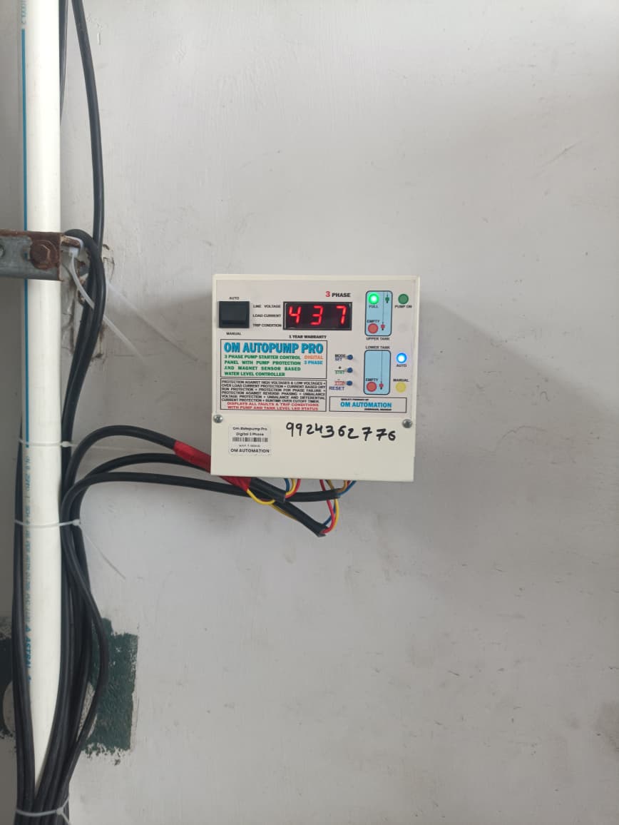 Fully Automatic Water Level Controller Om Autopump 3 Phase Starter Panel with Pump Protection + Water Level Controller photo review